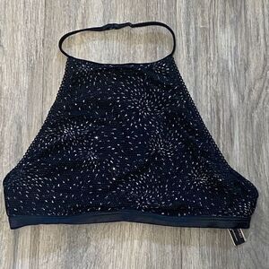 NWOT Victoria's Secret High Neck Bralette Fireworks Unpadded‎ Underwire Small
